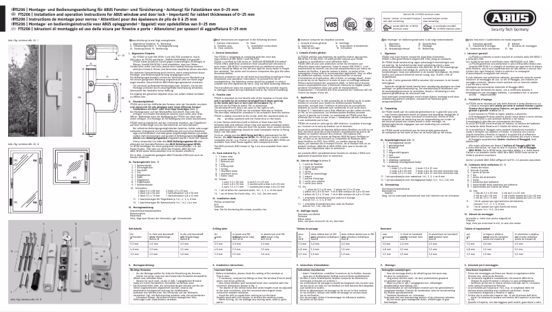 Página 1 del manual Manual de usuario Abus FTS206