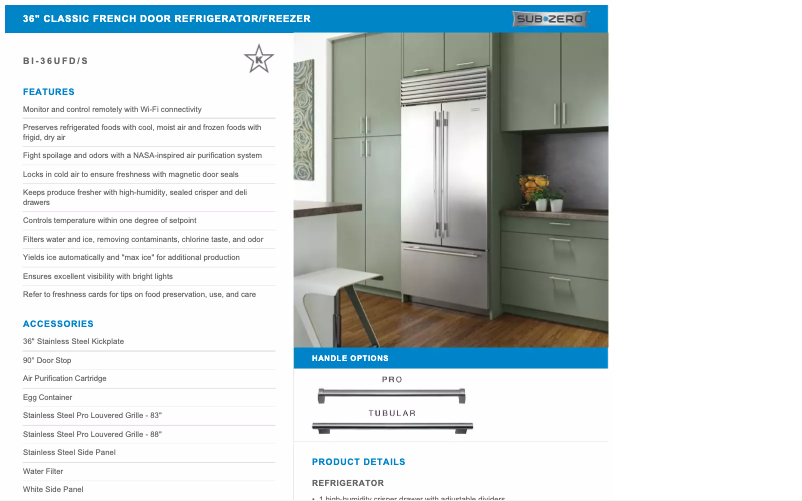 Imagen de la primera página del manual del dispositivo BI-36UFD/S/TH