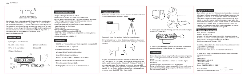 Página 1 del manual Manual de usuario Hmc Webcam 102