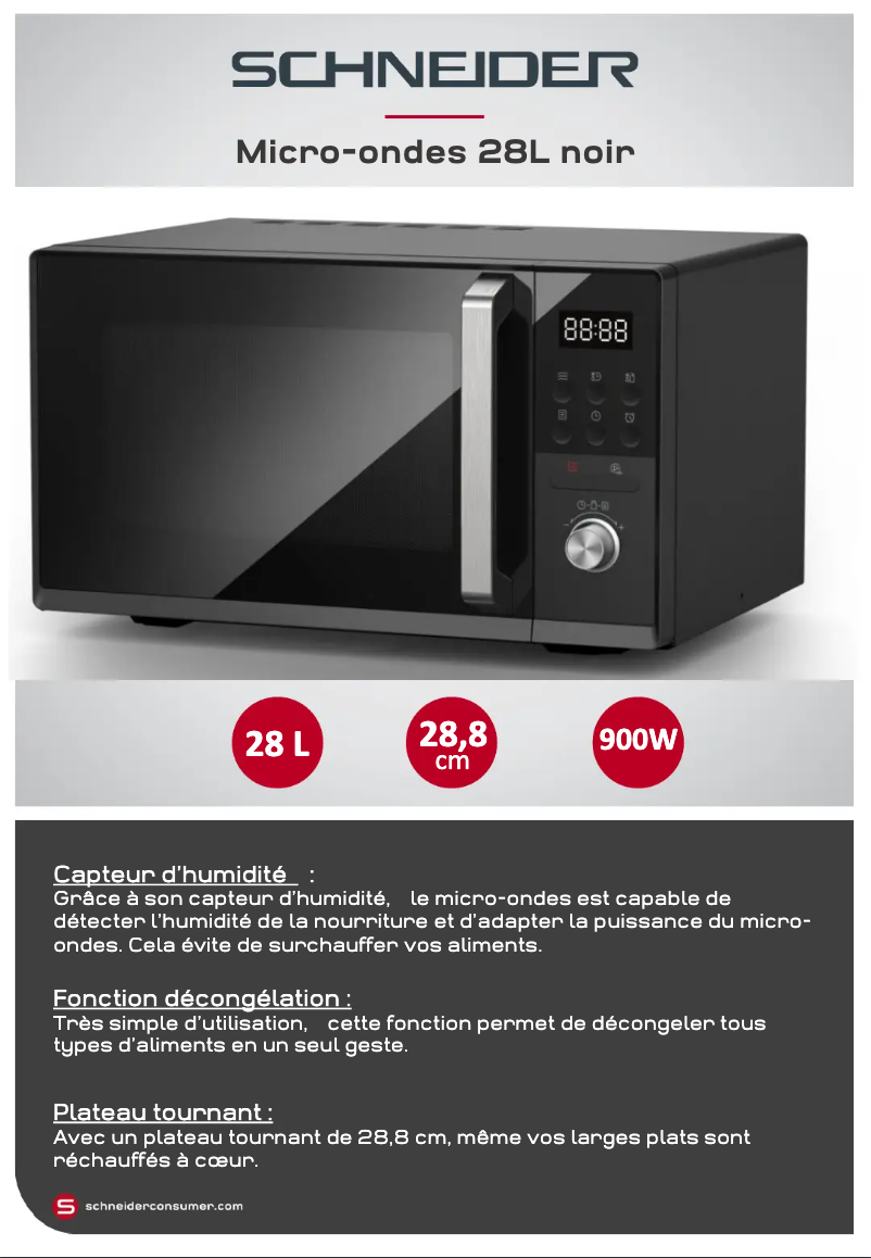 Página 1 del manual Ficha técnica Schneider SCMW2028SDB