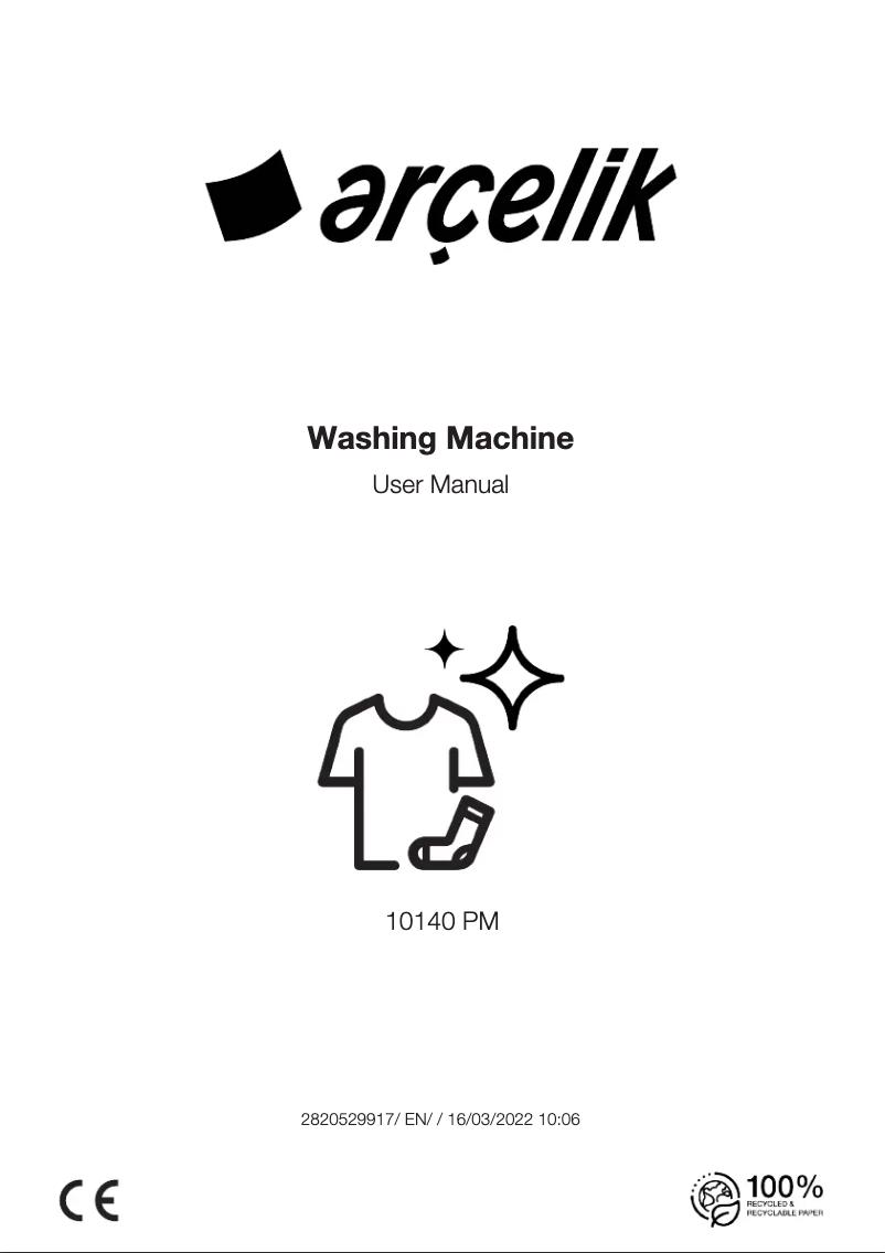 Página 1 del manual Manual de usuario Arçelik 10140 PM