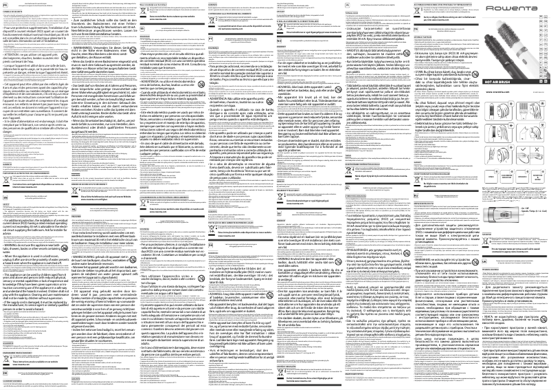 Página nº 1 - Manual de usuario Rowenta Elite CF7812