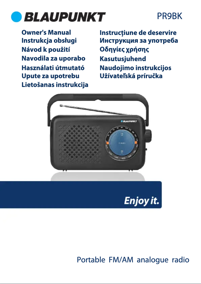 Página nº 1 - Manual de usuario Blaupunkt PR9BK