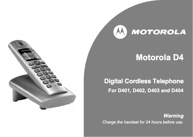 Página nº 1 - Manual de usuario Motorola D402 DUO