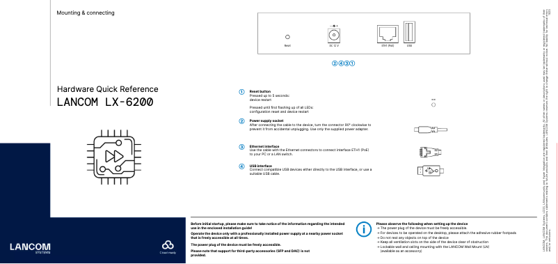 Página 1 del manual Manual de usuario Lancom LX-6200