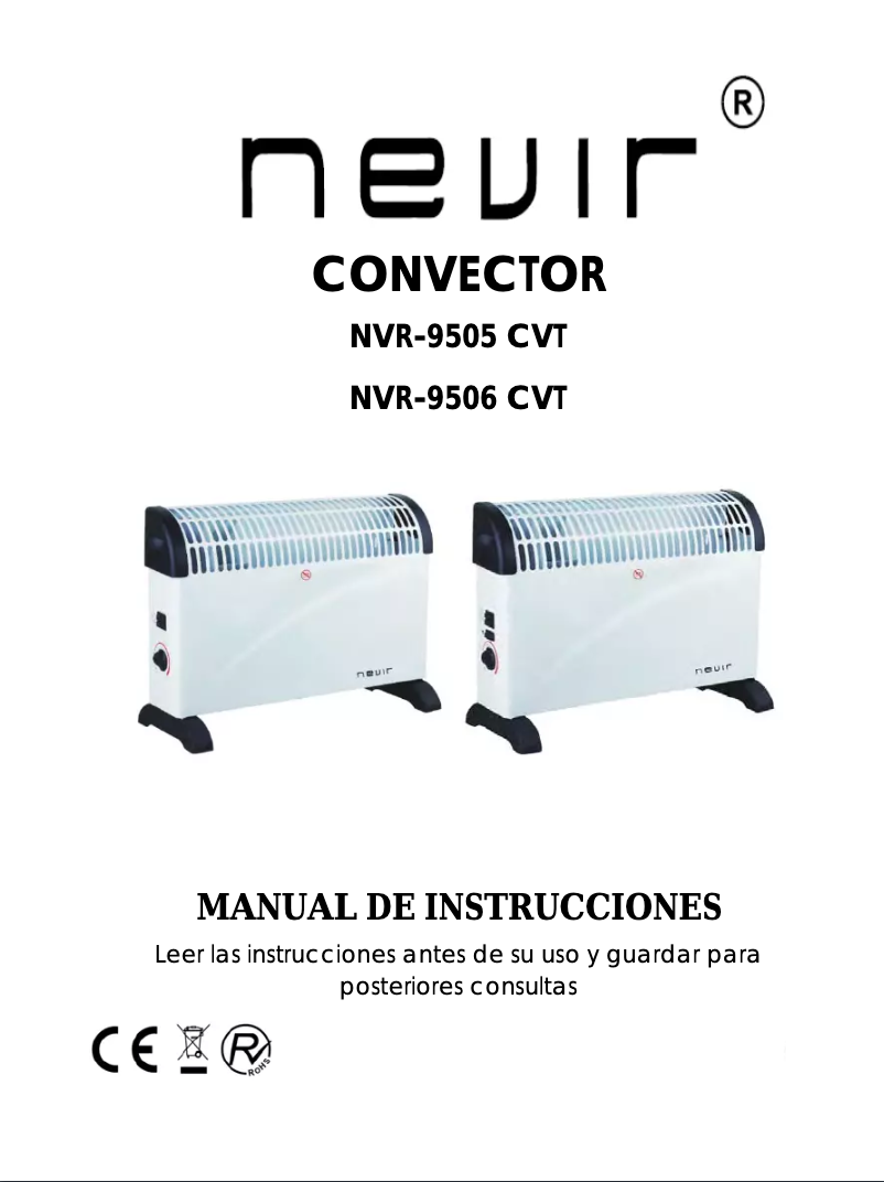 Página 1 del manual Manual de usuario Nevir NVR-9505 CVT