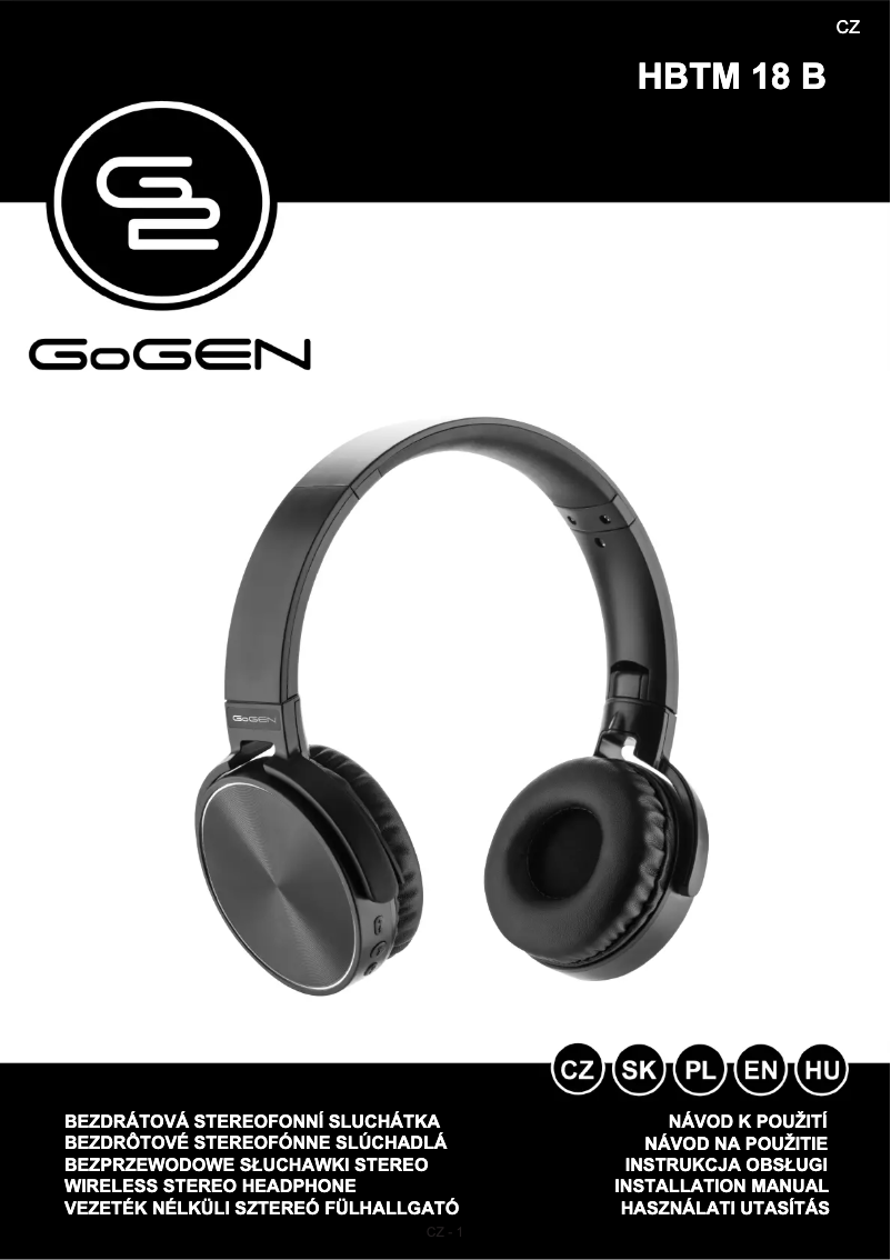 Página nº 1 - Manual de usuario GoGen HBTM 18B