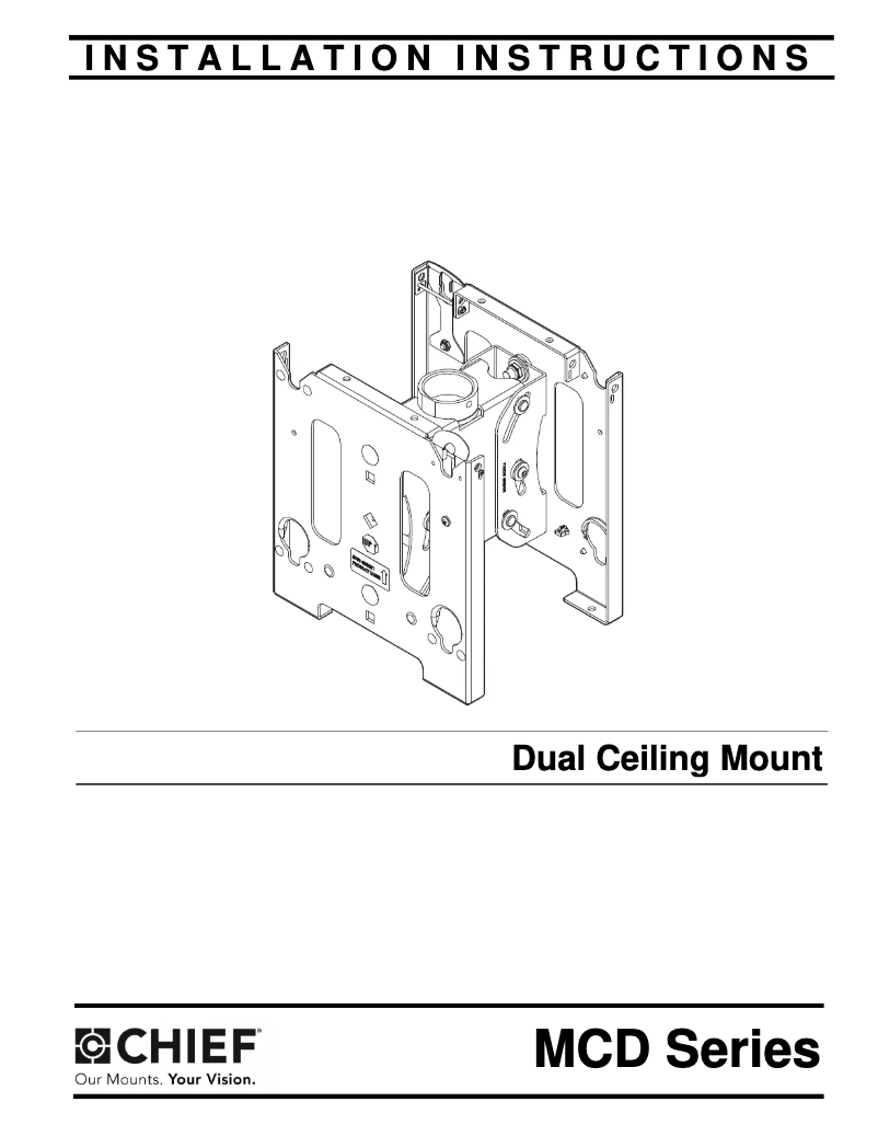 Página 1 del manual Manual de usuario Chief MCD6364
