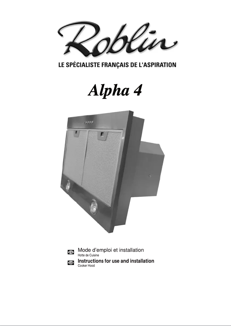 Página 1 del manual Manual de usuario Roblin Alpha 57