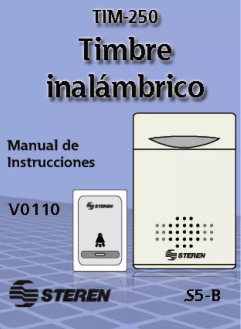Imagen de la primera página del manual del dispositivo TIM-250