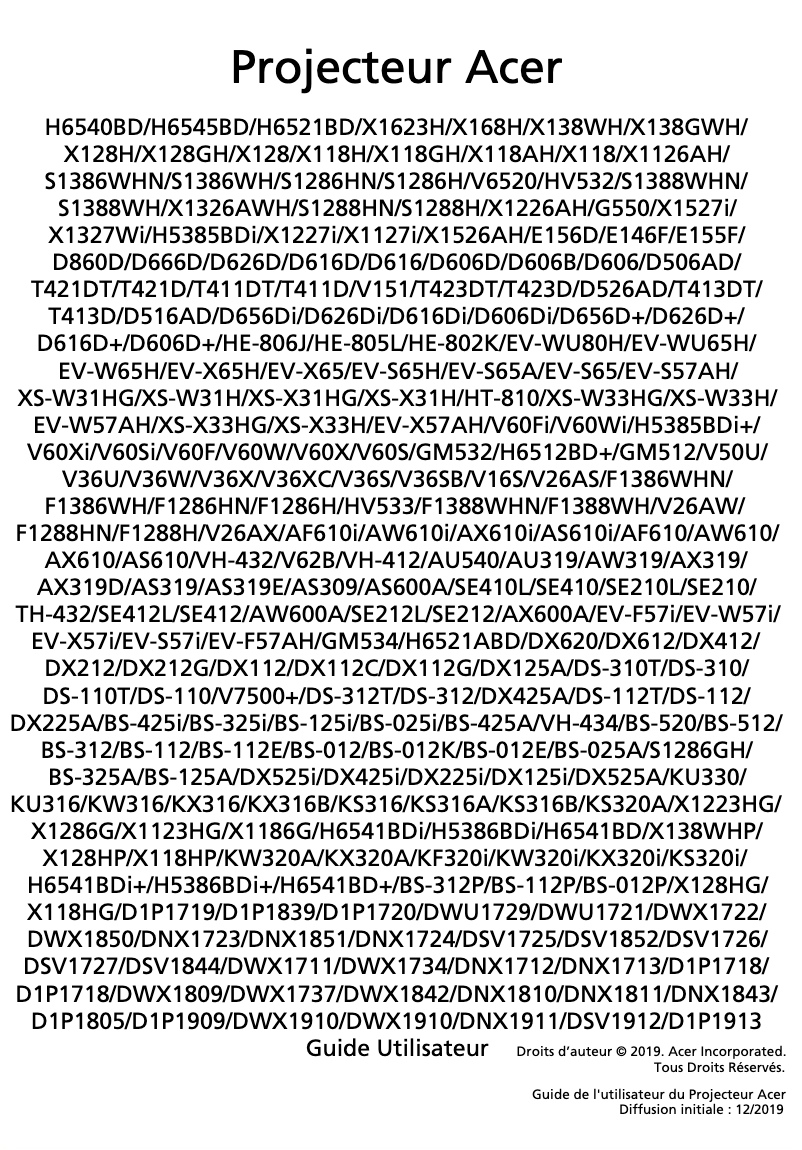 Imagen de la primera página del manual del dispositivo BS-312P