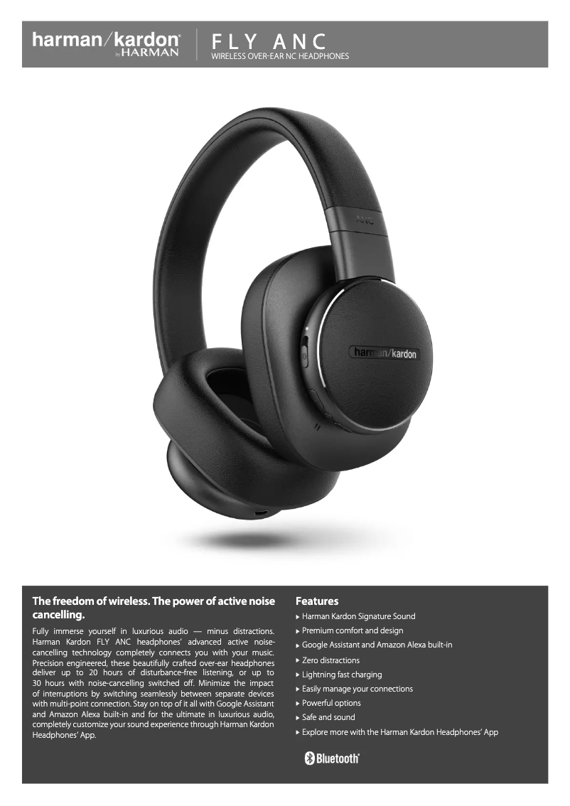 Imagen de la primera página del manual del dispositivo FLY ANC