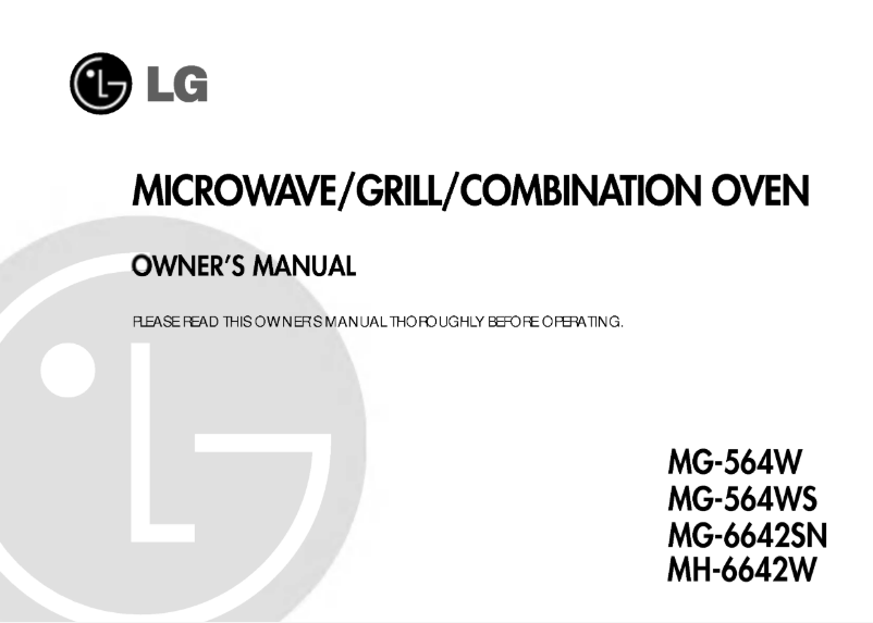 Página 1 del manual Manual de usuario LG MH-6642W