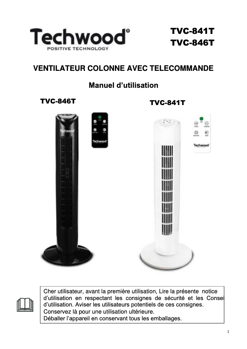 Imagen de la primera página del manual del dispositivo TVC-846T
