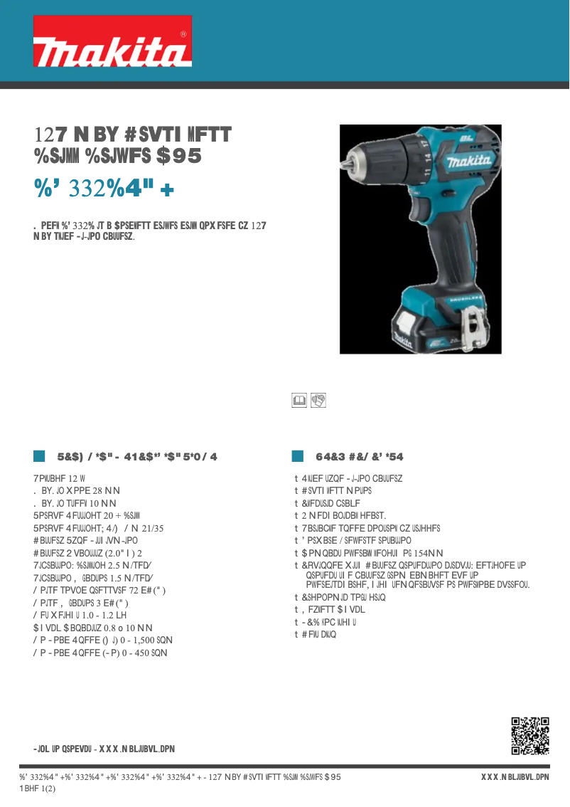 Imagen de la primera página del manual del dispositivo DF332DSAJ