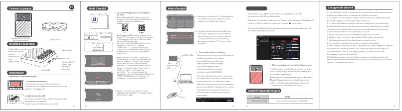 Imagen de la primera página del manual del dispositivo RT112