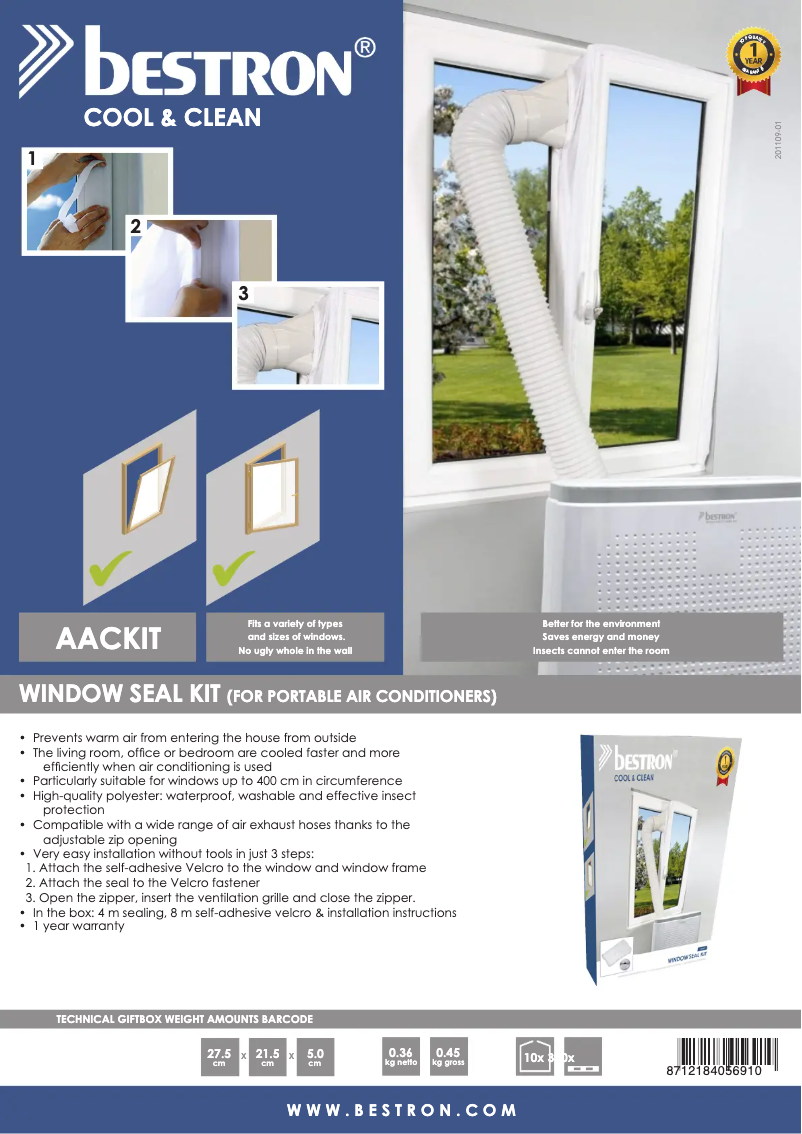 Página 1 del manual Manual de usuario Bestron Cool & Clean AACKIT