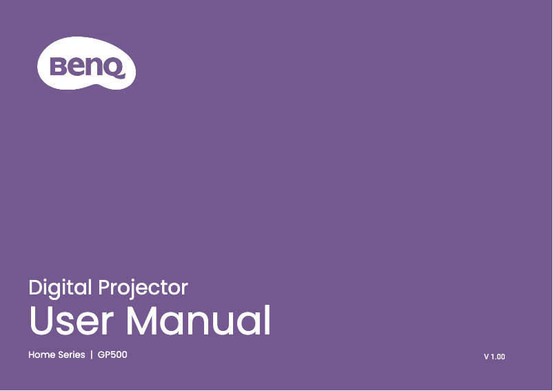 Imagen de la primera página del manual del dispositivo GP500