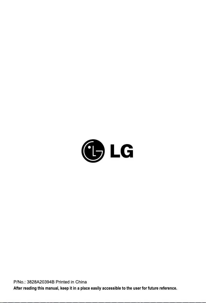 Página 1 del manual Manual de usuario LG AMNH126BTG0