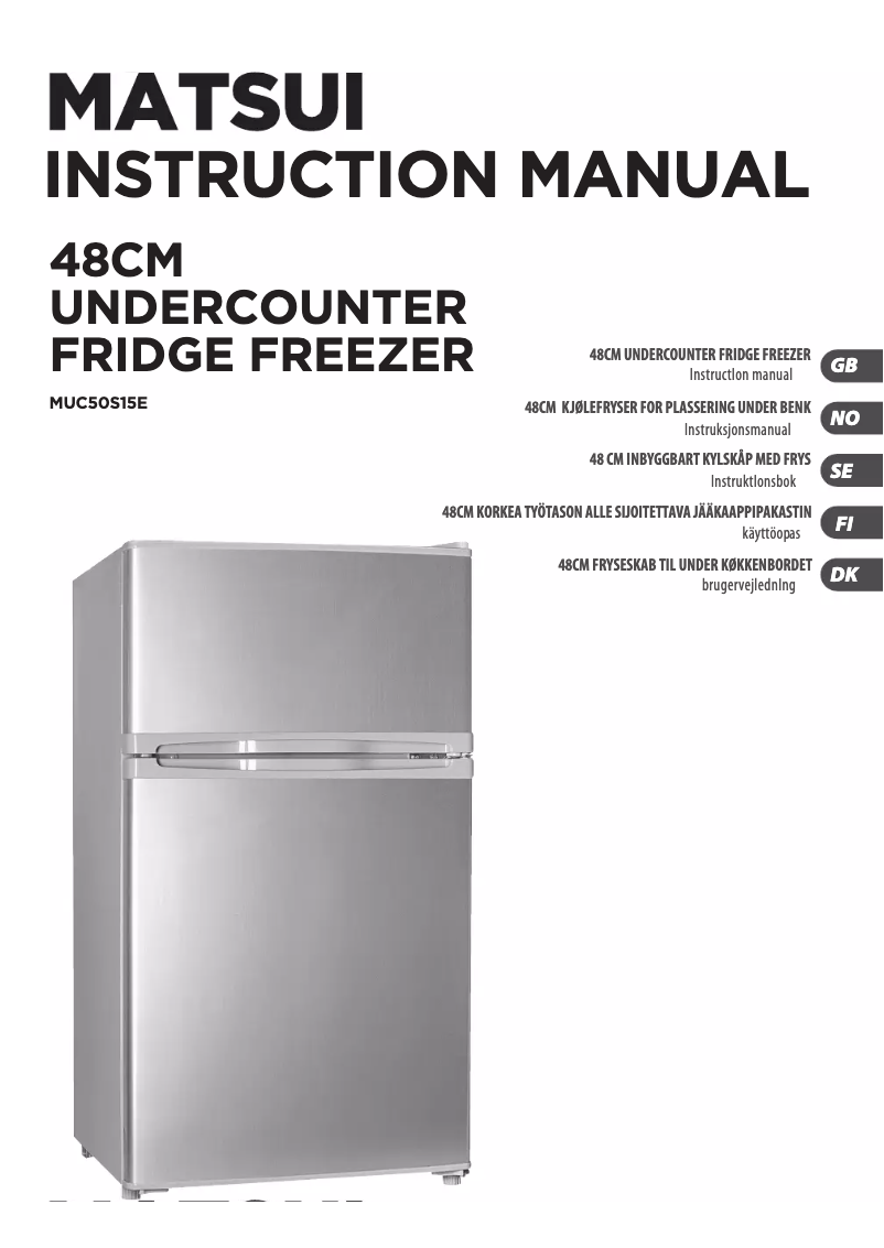 Imagen de la primera página del manual del dispositivo MUC50S15E