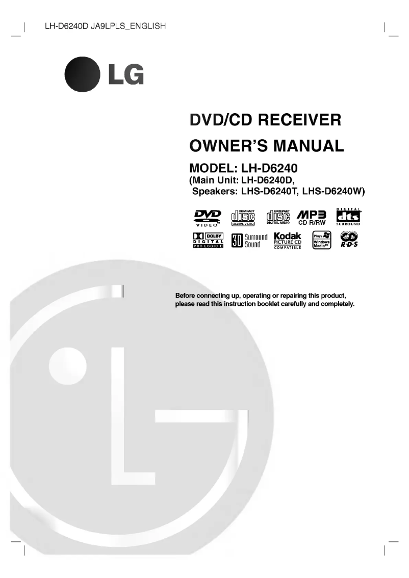 Página nº 1 - Manual de usuario LG LH-D6240D