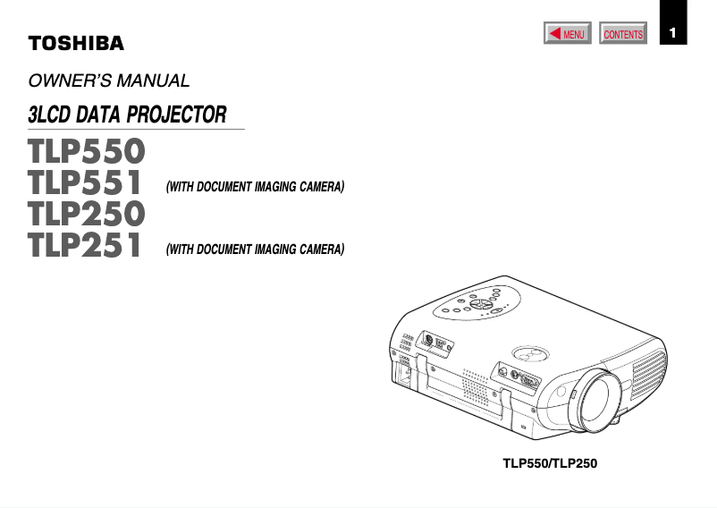Imagen de la primera página del manual del dispositivo TLP-250