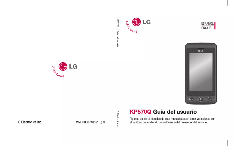 Página nº 1 - Manual de usuario LG Cookie KP570