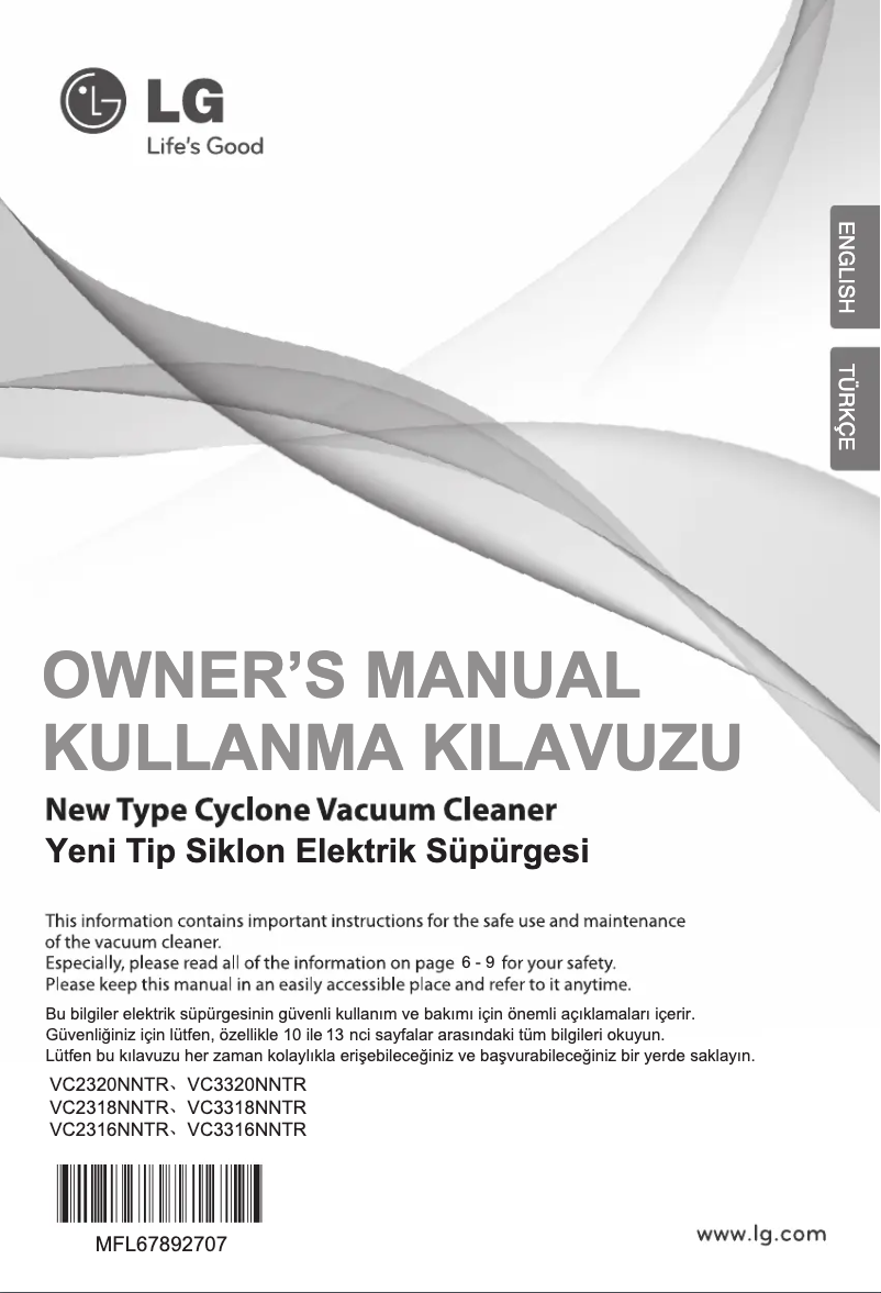 Página 1 del manual Manual de usuario LG VC2020NNTR