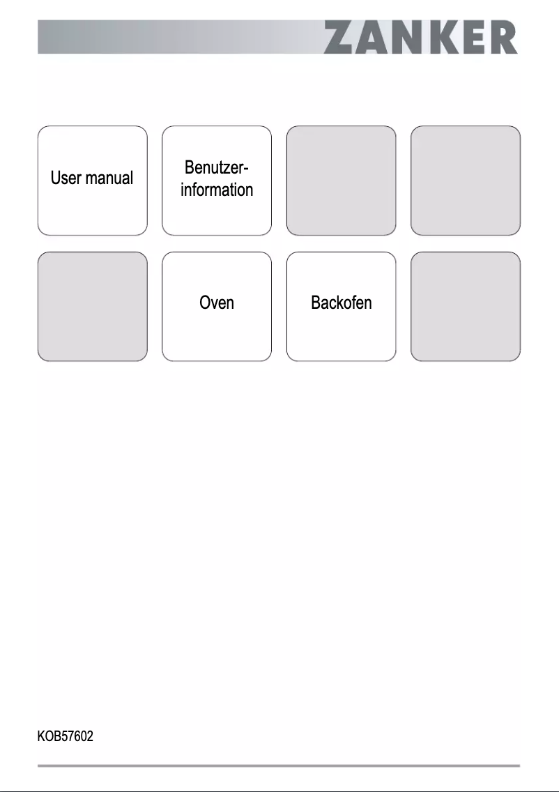 Imagen de la primera página del manual del dispositivo KOB57602XK
