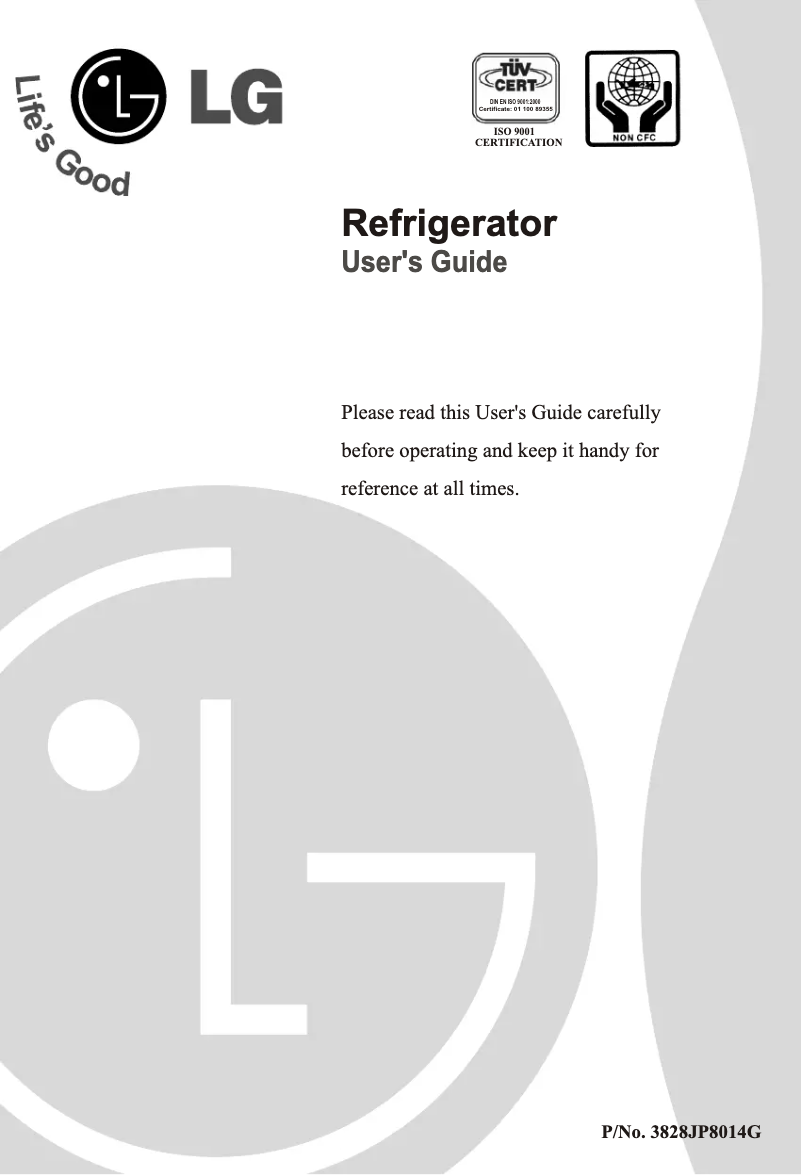 Página nº 1 - Manual de usuario LG GR-U171CK