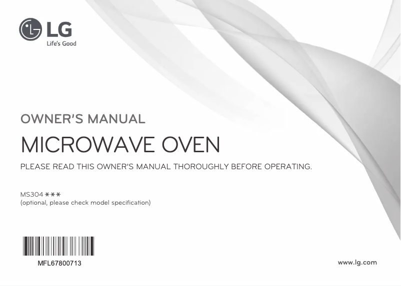 Página 1 del manual Manual de usuario LG MS3044G