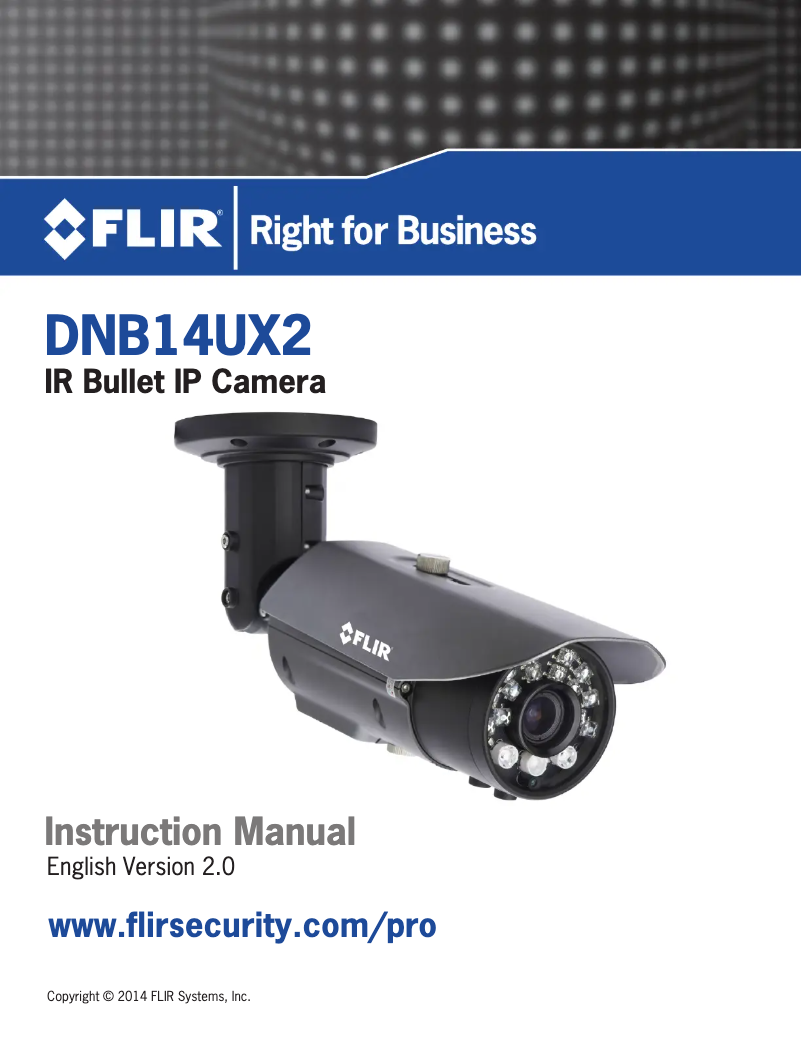 Página nº 1 - Manual de usuario FLIR SyncroIP DNB14UX2