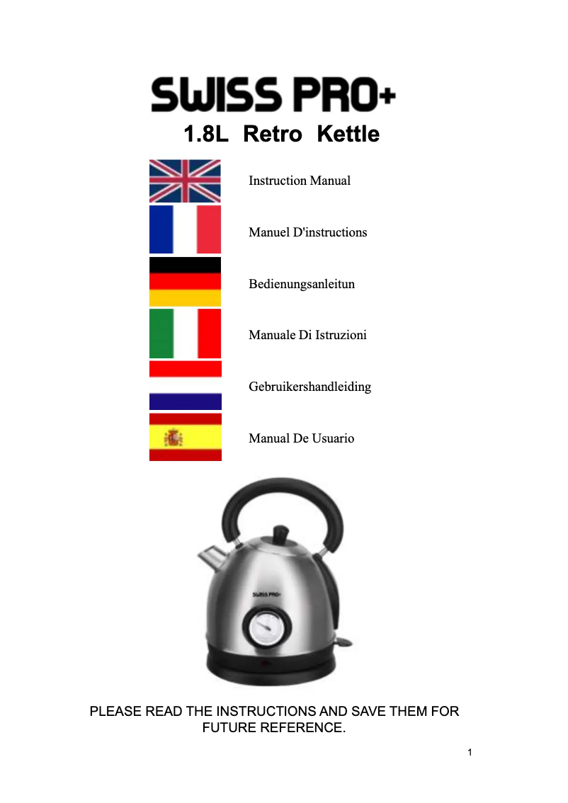 Imagen de la primera página del manual del dispositivo SP-WK2200BC