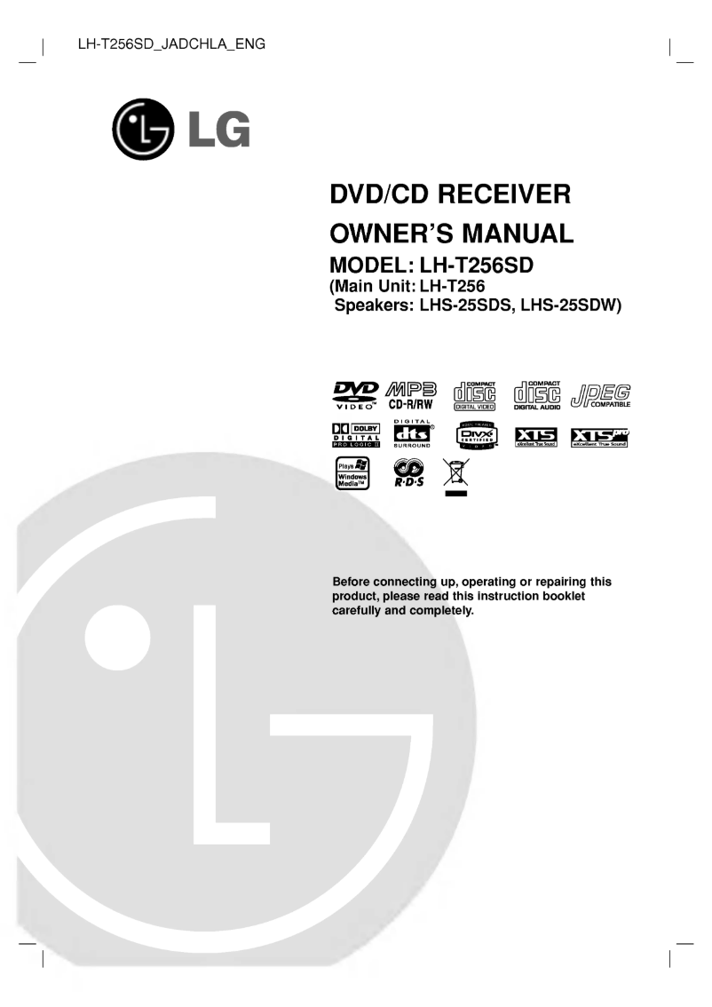 Imagen de la primera página del manual del dispositivo LH-T256SD