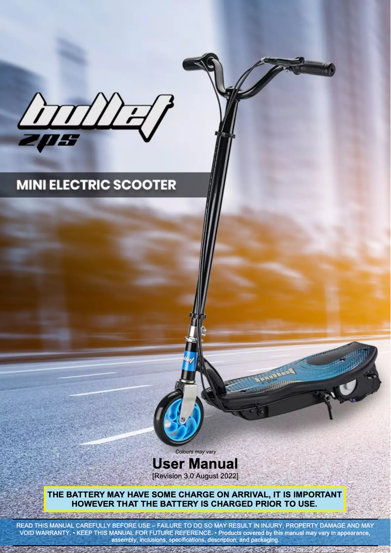 Página 1 del manual Manual de usuario Bullet ZPS