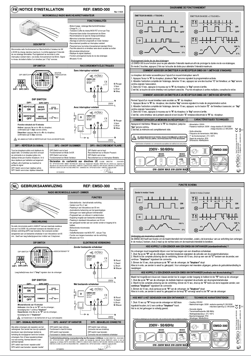 Página nº 1 - Manual de usuario Chacon EMSD-300