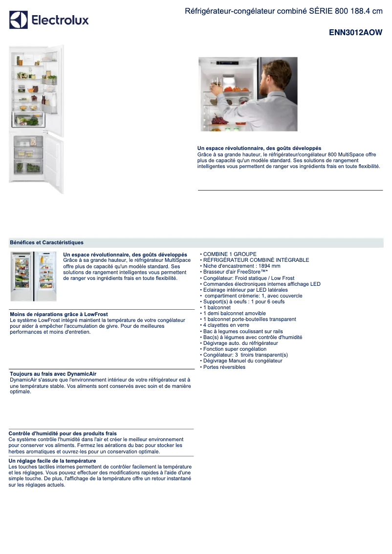 Imagen de la primera página del manual del dispositivo ENN3012AOW