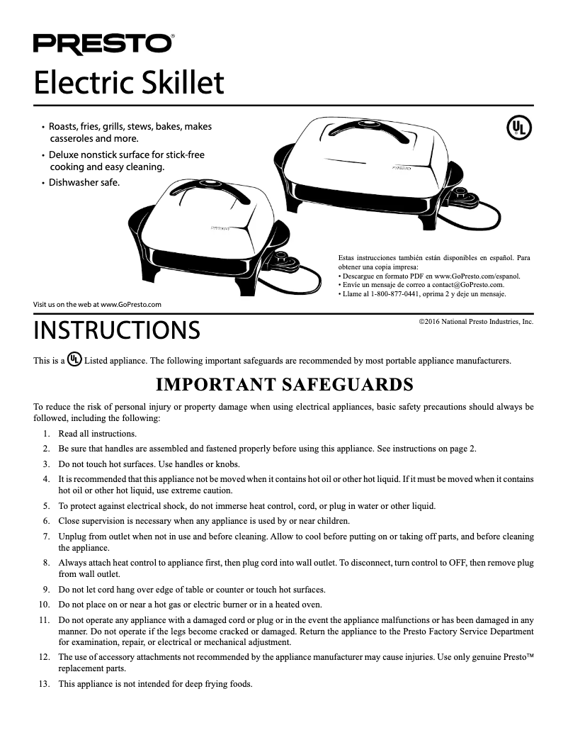 Imagen de la primera página del manual del dispositivo 06850