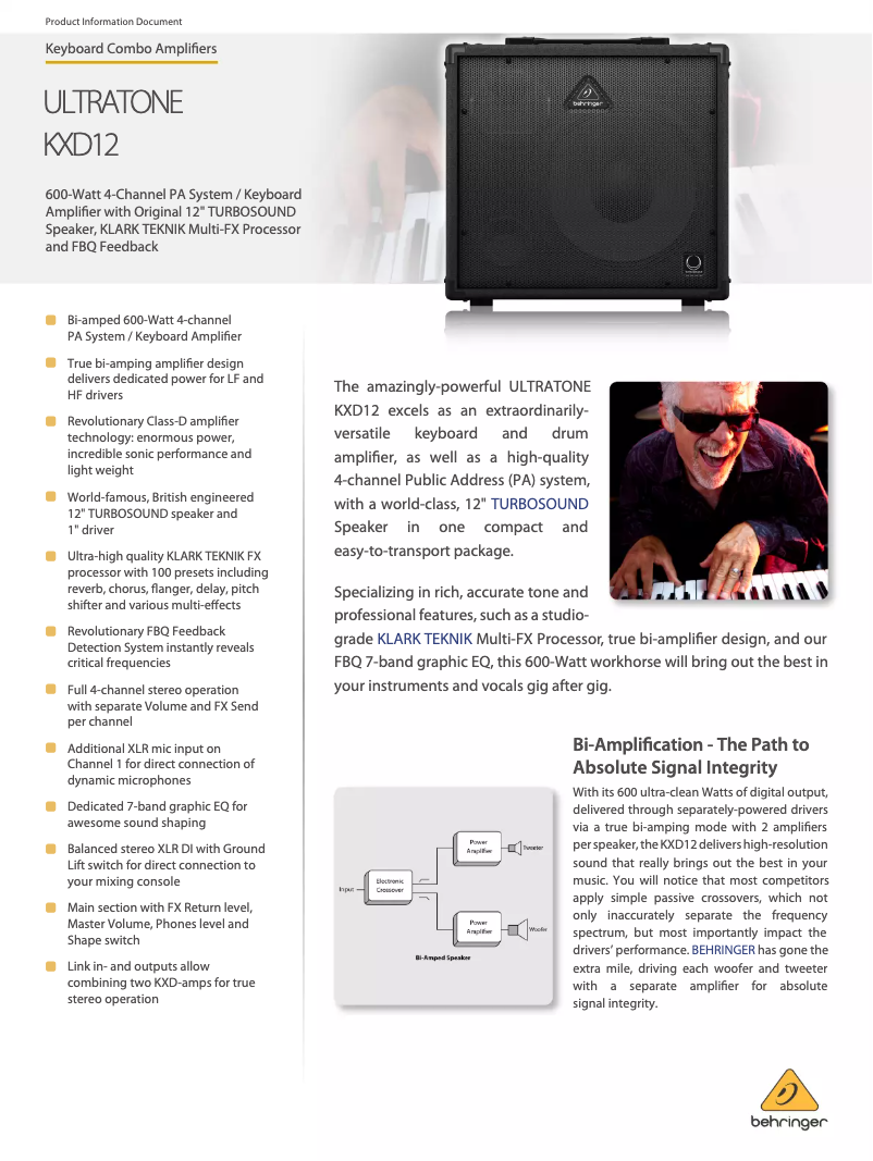 Imagen de la primera página del manual del dispositivo Ultratone KXD12