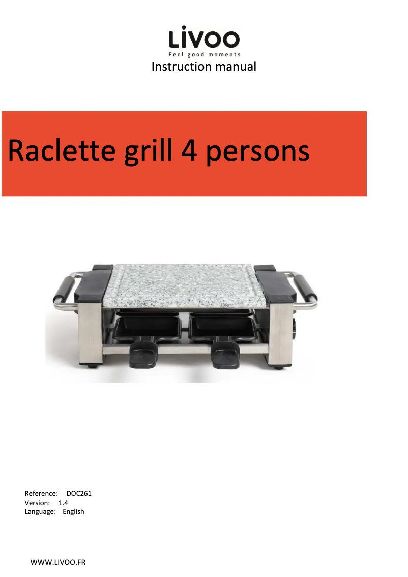 Imagen de la primera página del manual del dispositivo DOC261