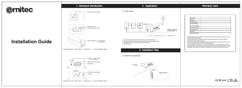 Imagen de la primera página del manual del dispositivo ELECTRA-POE-30W