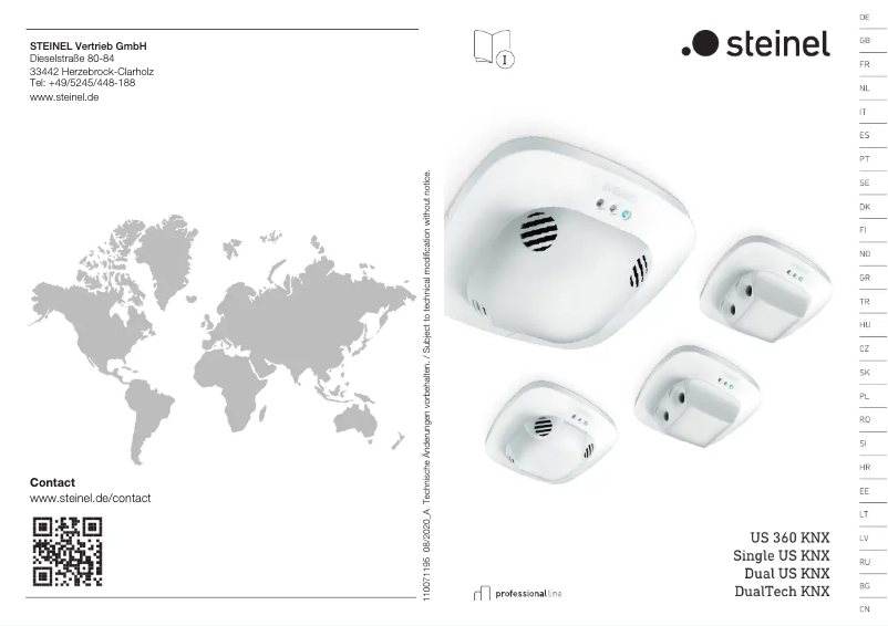 Página 1 del manual Manual de usuario Steinel Dual US KNX