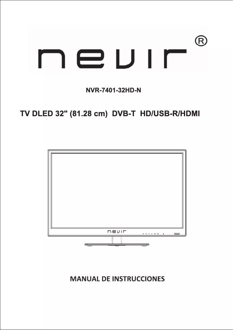 Imagen de la primera página del manual del dispositivo NVR-7401-32HD-N