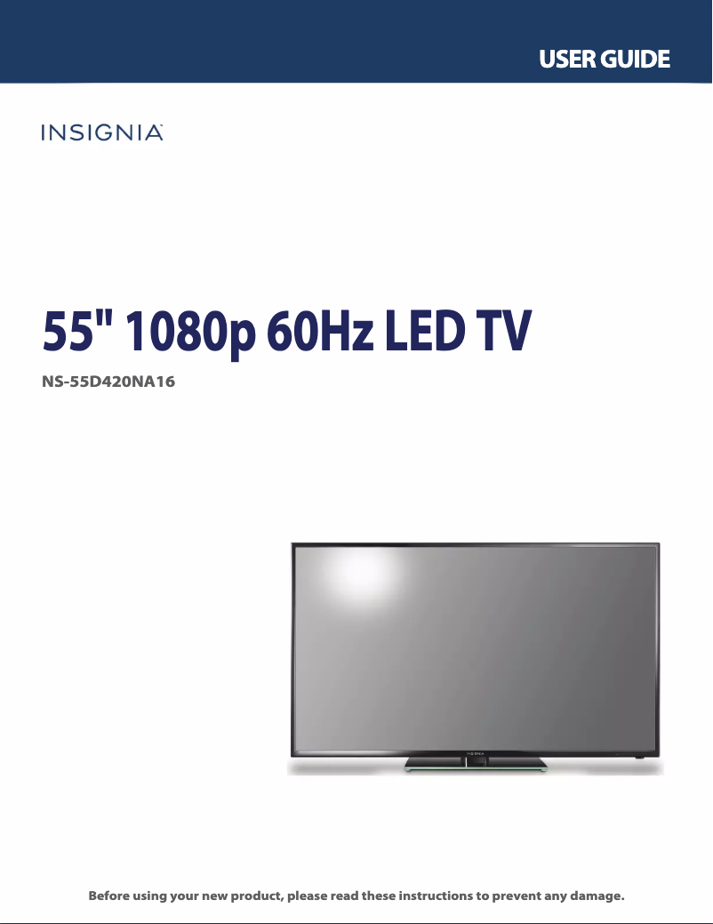 Página 1 del manual Manual de usuario Insignia NS-55D420NA16