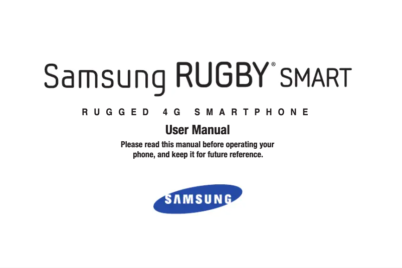 Página 1 del manual Manual de usuario Samsung Rugby Smart