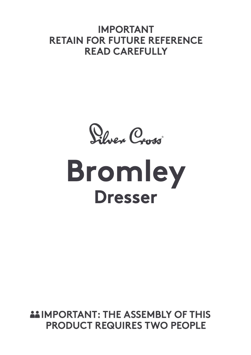 Página 1 del manual Manual de usuario Silver Cross Bromley Dresser