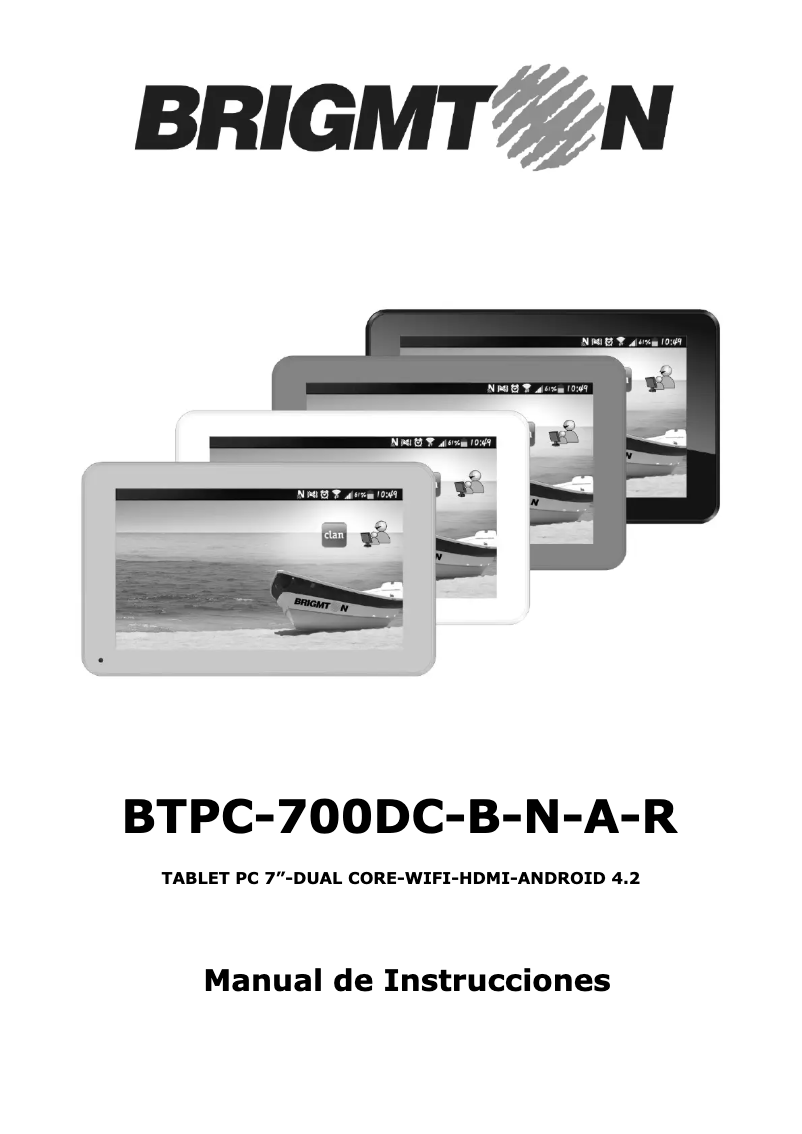 Página 1 del manual Manual de usuario Brigmton BTPC-700DC