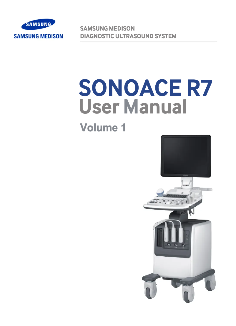 Página 1 del manual Manual de usuario Samsung SonoAce R7