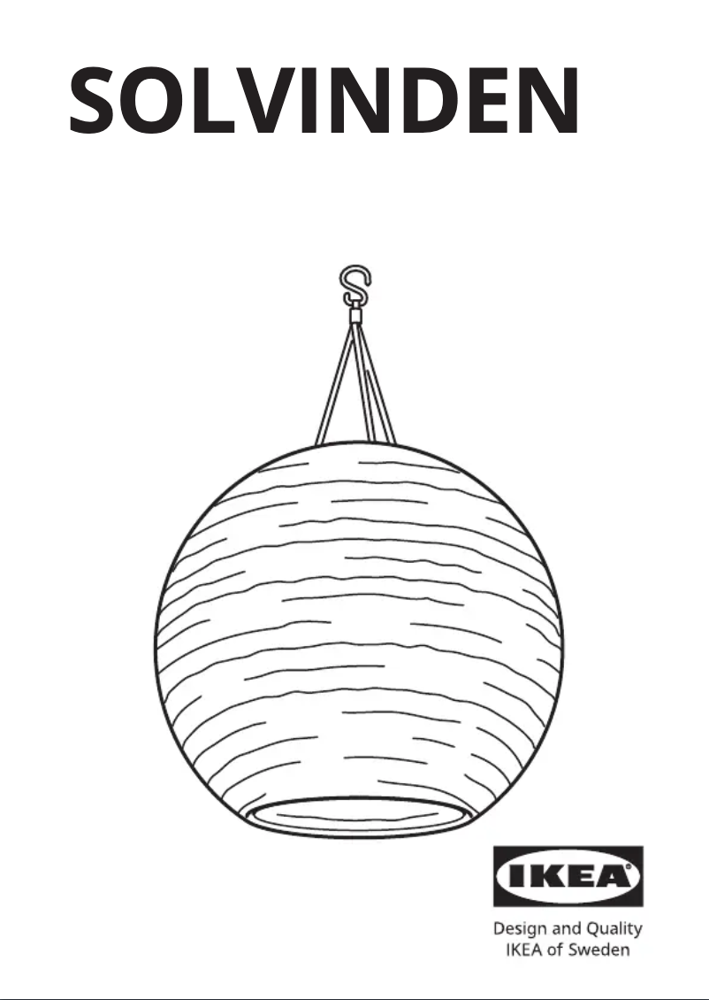 Imagen de la primera página del manual del dispositivo SOLVINDEN 005.136.65