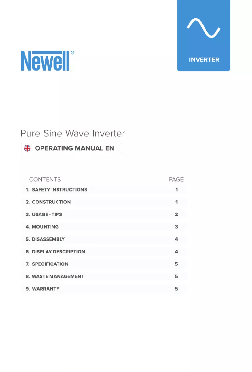 Imagen de la primera página del manual del dispositivo NL3681